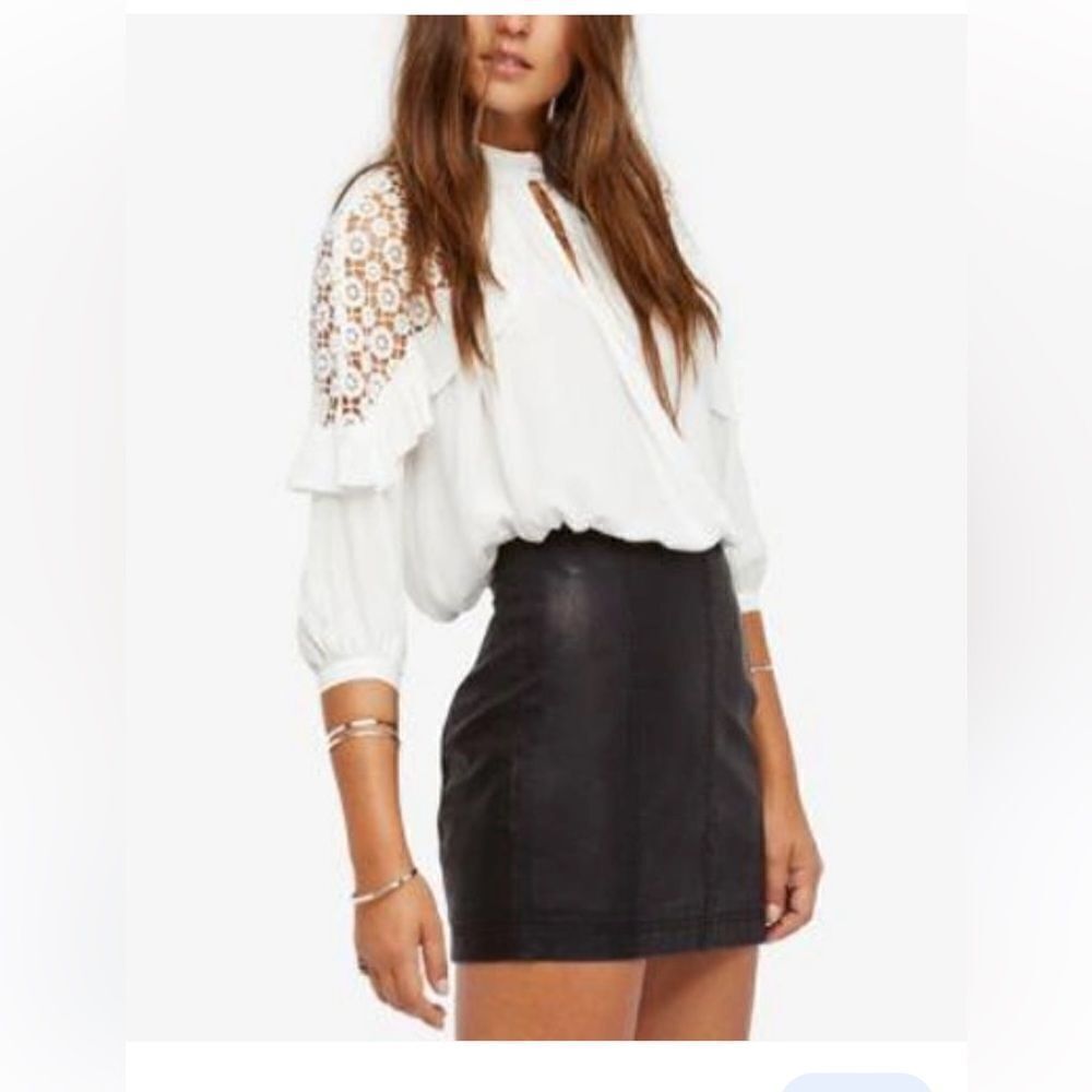 Free People Little Bit of Love Lace Top